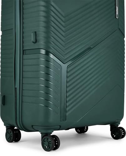 Image of Safari Carter Hard-Sided Polypropylene Suitcase 5 Years Warranty Luggage Set of 3 Trolley Bags (55 & 67 & 76 cm) (DUST Green)