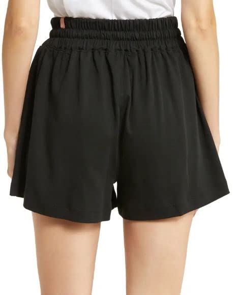 Lunya Organic Pima Cotton Pajama Shorts, Black, Small