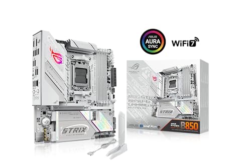 Image of ASUS ROG Strix B850-G Gaming WiFi AMD AM5 B850 mATX Motherboard, Advanced AI PC Ready, 14+2+1 Power Stages, DDR5 Slots, 4X M.2 Slots, PCIe 5.0 Ready, WiFi 7, 2.5G LAN, USB 20Gbps Type-C, AI Advisor
