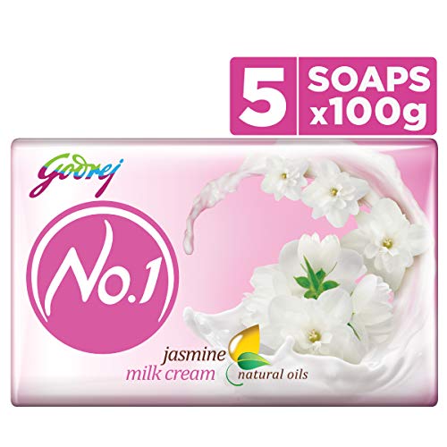 Godrej Ezee No.1 Bathing Soap - Jasmine, 100g -Pack of 5