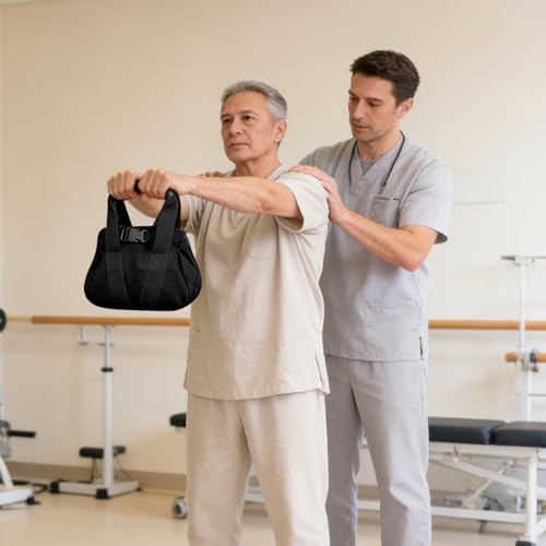 Robuuste trainingszandzak van 0 tot 15,9 kg, fitnesszandzak met handvat, voor dames en heren, voor krachttraining, gewichtheffen, yoga, sport, sportschool - Afbeelding 3