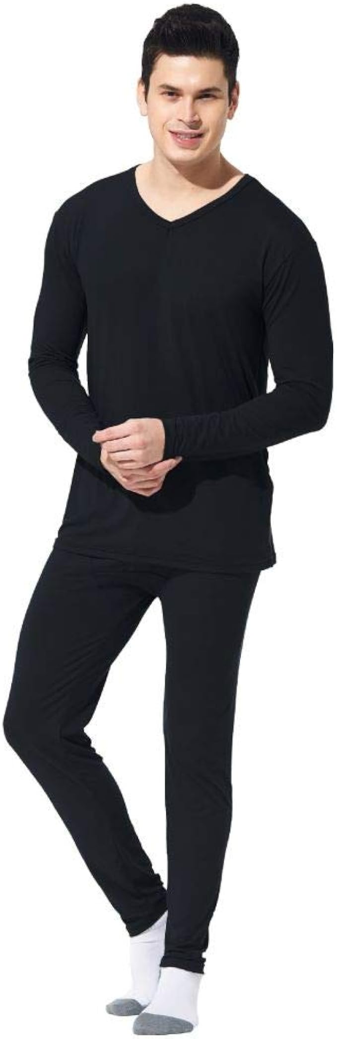 8XL 9XL Large Size Men's Cotton Thermal Underwear Set Elastic Slim