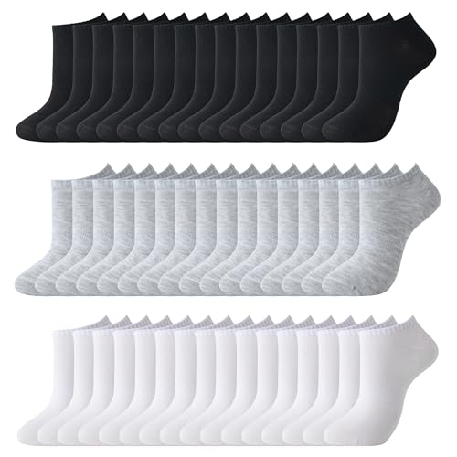 24 Pairs No-Show Socks Athletic Ankle Socks Lightweight, for Casual and Sports, Bulk Sock for Business Trip & Traveling
