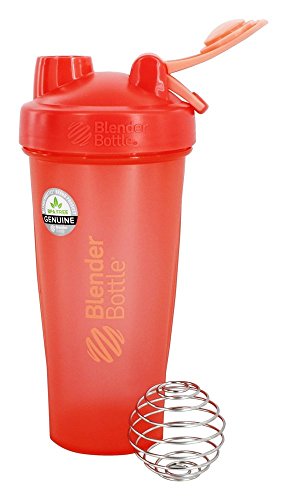 Image of BlenderBottle C01632 Plastic Classic Loop Top Shaker Bottle, 825 ml (Coral)