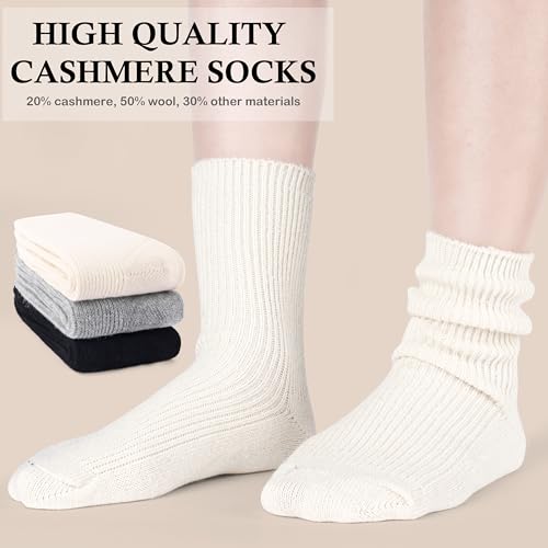 Moyel Warm Wool Cashmere Socks for Women Women’s Thermal Winter Socks Thin Soft and Cozy4