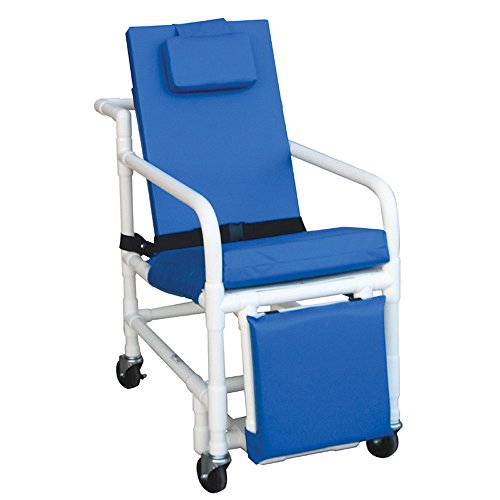 MJM International 524-SL Geriatric Chair, Royal Blue/Forest Green/Mauve, 400 fl oz, 46