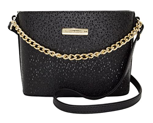 Bolsa Feminina Monica Sanches 3695 Glitter Verniz Line Preto