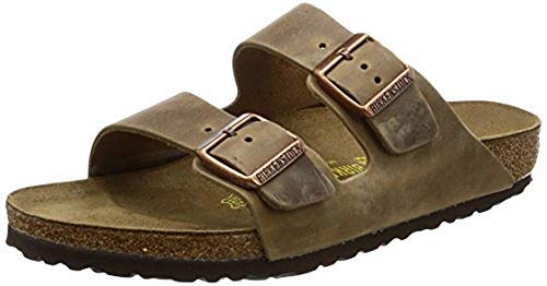 Birkenstock Unisex Arizona Casual Shoes Tobacco Oiled Leather 45 = Women's 14-14.5 Men's 12-12.5 Regular