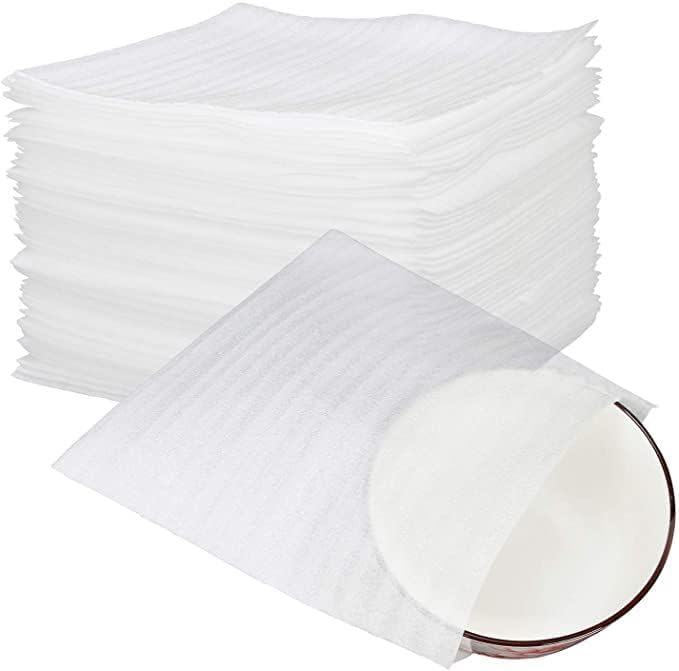 THEZAPPYSTORE EPE Foam Cushioning Pouch | Protective Packaging for Safe Transportation | EPE Foam Pouches/Envelopes For Packing of Fragile - 1MM Thickness, 8x8 Inches Size (Pack of 20)