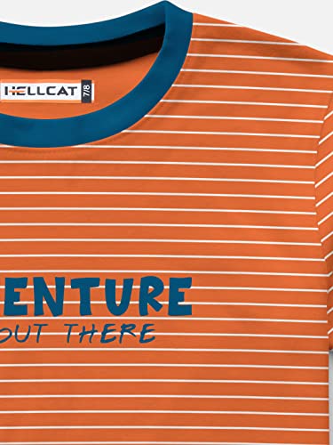 Image of HELLCAT Boys Round Neck Printed Blended Cotton Tshirt -Combo Pack of 3