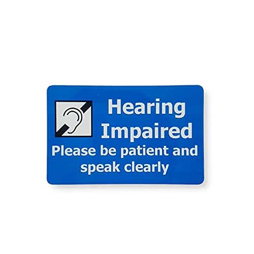 Hearing Impaired Medical Alert Card Hearing Impairment Deaf