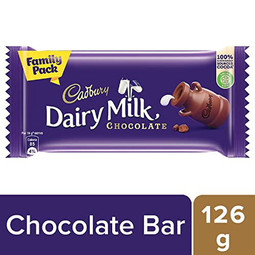 Image of Cadbury Dairy Milk Chocolate Bar Family Pack, 130 grams