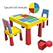 Produktbild CHAXIA Kindertisch Stuhl Zuhause Dual Use Lernen Schreibtisch Große Partikel Bausteine Spieltisch, 2 Arten (Color : B)