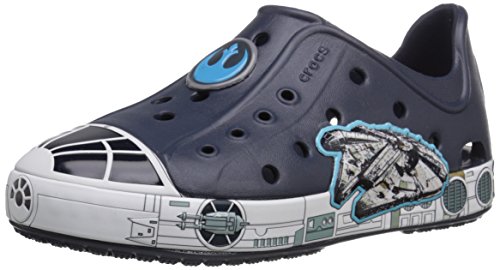 crocs Bump It SW Millennium Falcon Shoe (Toddler/Little Kid), Navy, 6 M US Toddler