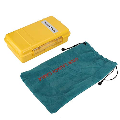 OTDR Launch Cable Box, Optical Time-Domain Reflectometer Launch Cable FC/UPC-FC/UPC 1km Fiber Optic Cable Dead Zone Fiber Ring