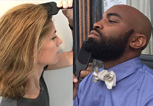 Chicago Comb Model 7 Carbon Fiber Pick Comb, for Long Thick Curly & Afro Hair Styles, Black Color, 6 inches (15 cm) - Image 4