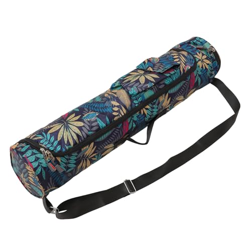 Sac de yoga cylindrique en tissu Oxford imprimé pour transport de tapis