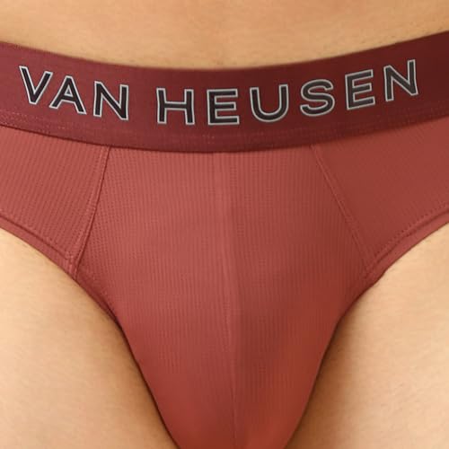 Image of Van Heusen Men's Brief Pack of 1 | Air Series | Lightest Underwear | Mesh Fabric | Breathable Active Brief | Moisture-Wicking & Sweat Absorbent | No Ride-Up Fit | Gym, Sports & Activewear Underwear | Style 40047