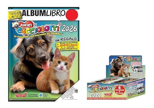✔️Nel 2026 Pizzardi Editore sostiene il lavoro quotidiano dei Volontari delle sezioni, dei rifugi e dei Cras della Protezione Animali, con 12 nuovi autoveicoli di soccorso (che si aggiungono ai 36 già operativi dal 2015) per aiutarli a salvare moltissimi animali! Cosa aspetti? Regala, o regalati, l’album Amici Cucciolotti 2026