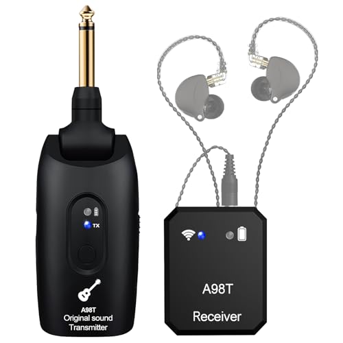 WENTELMUSIC A98T 2.4GHz Wireless in-Ear Monitor System – Low Latency, HD Audio, 100ft Range,
