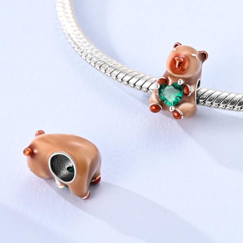 Image of 925 Sterling Silver Charms,Hypoallergenic Beads,Compatible with Pandora Bracelets and Necklaces,Women Holiday Gift Pendants