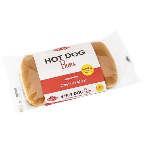 HOT DOG WORLD - Hot Dog Brötchen 8 Beutel à 4 Stück vorgeschnitten