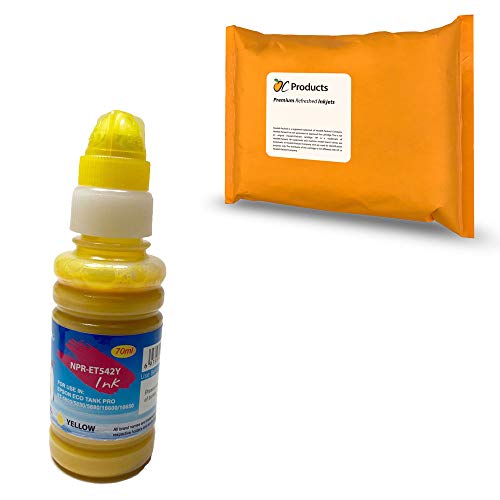 OCProducts Compatible Ink Replacement for Epson 542 for EcoTank Pro ET-5800 ET-5850 ET-5880 ET-16600 ET-16650 (Yellow)