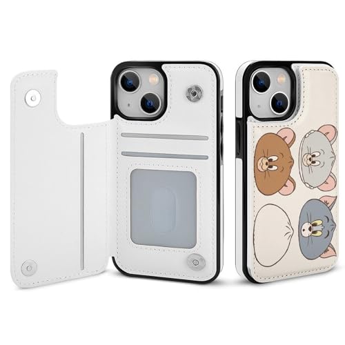 トムとジェリー iPhone 13 Mini ケース 手帳型 スマホケース あいふぉん 13 Mini ケース 携帯 iPhone 13 Mini カバー アイフォン 13 Mini ケース PUレザー TPU 耐衝撃 全面保護 カード収納 財布型 スタン