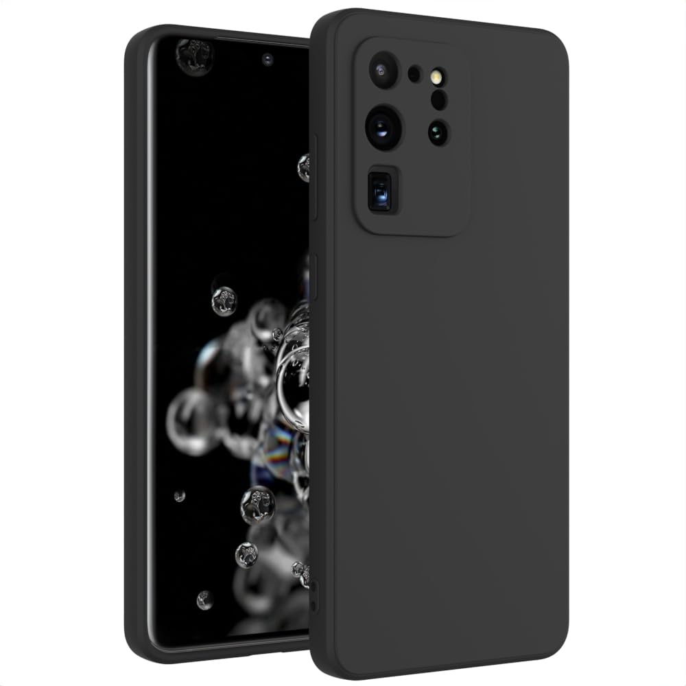 for Samsung Galaxy S20 Ultra Case Black, Scratch Resistant with Soft Touch, Slim Thin Phone Cover for Samsung Galaxy S20 Ultra