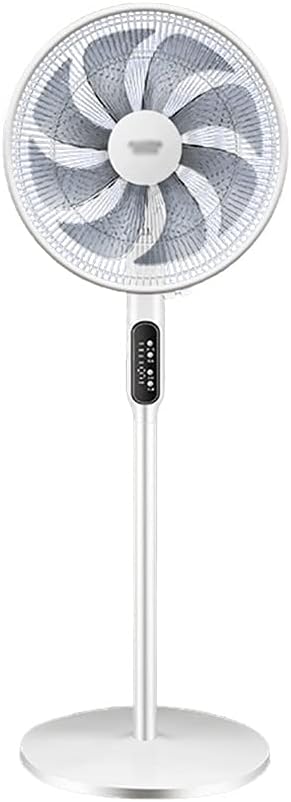 Stand Floor Silence Oscillating Fan 60 Watts, 3 Speeds with Remote Built-in for BedroomAdjustable Height and Tilt