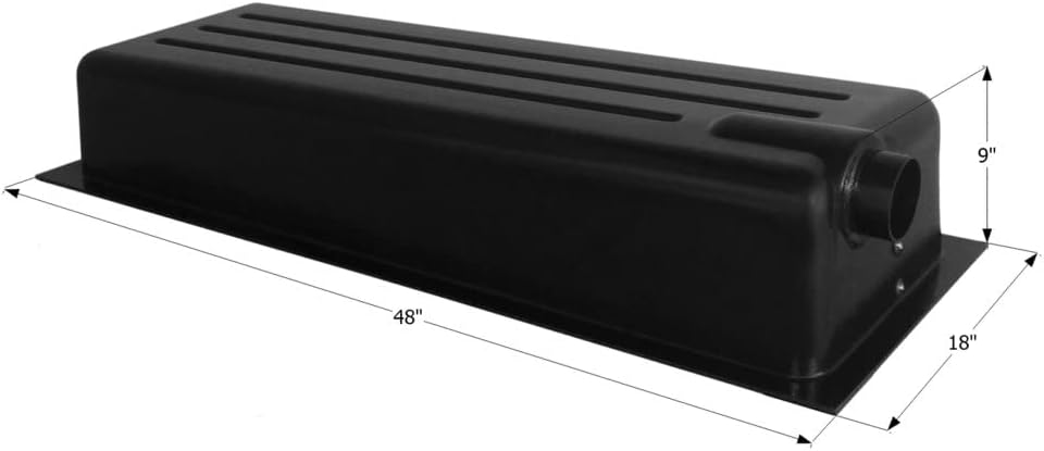 ICON 12377 Holding Tank with Right End Drain HT162ED - 48" x 18" x 9", 24 Gallon : Automotive