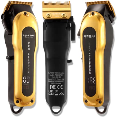 Supreme Trimmer Hair Clipper Stc5030 Professional Clipper Set (300 Min Run Time) Cordless Beard Trimmer (Fade Clipper, Gold) #TOP1