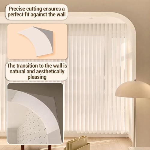 Kit de puerta arqueada semicircular con moldura prefabricada para interior que se puede pintar 8
