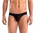 Mens Solid Black Contour Pouch Bikini Swimsuit By Gary Majdell Sport Size Large
