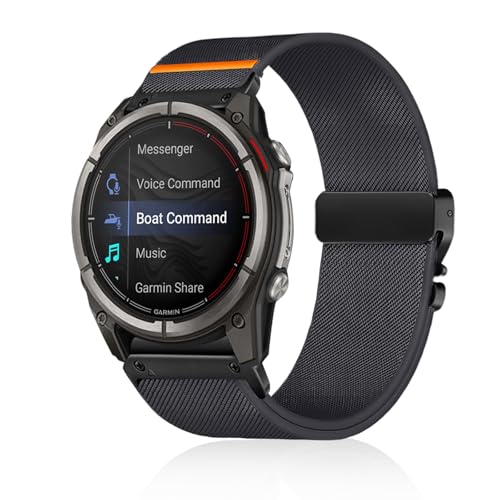 Correa de nylon para reloj Garmin QuickFit 26 mm gris