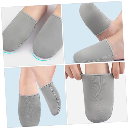 1 par de calientapiés de punta de neopreno aislado y transpirable para ciclismo y deportes al aire libre, media funda para dedos miniatura 4