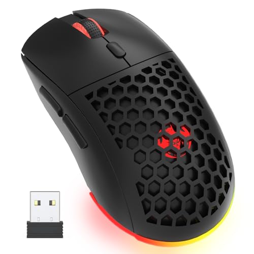 REBOCOON Honeycomb M32 Wireless Gaming Mouse - 2.4GHz RGB...