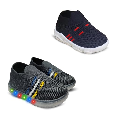 Image of Kids Trending Slip-On Shoes Combo, Pack of 2 (Light Shoe + Musical Shoe)