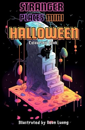 Stranger Places Mini Halloween: Mini travel sized Stranger Places, take strange and spooky worlds to color in with you image 2