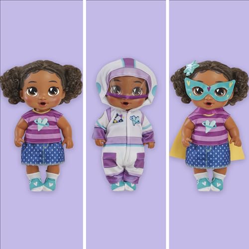 Baby Alive Super BFF Tilly Tinker Black Hair Dress Up Baby Doll Playset, 11 Inches, Toys for 3 Year Old Girls & Boys & Up (Amazon Exclusive) - image 2