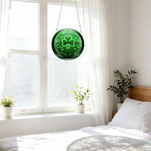 Kayee Acrylic Puzzle Suncatcher Basketball Shamrock Lucky Clover Irish St - 4