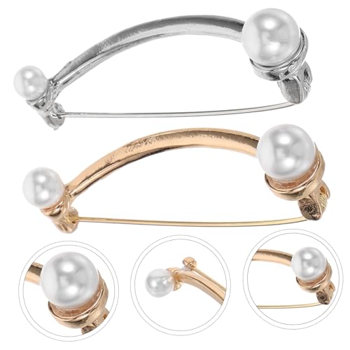 Broche en perles délicate et fermoirs de boucles d'oreilles de qualité supérieure