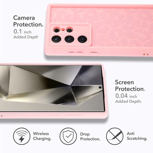 Image of Compatible with Samsung Galaxy S24 Ultra Case, Pink