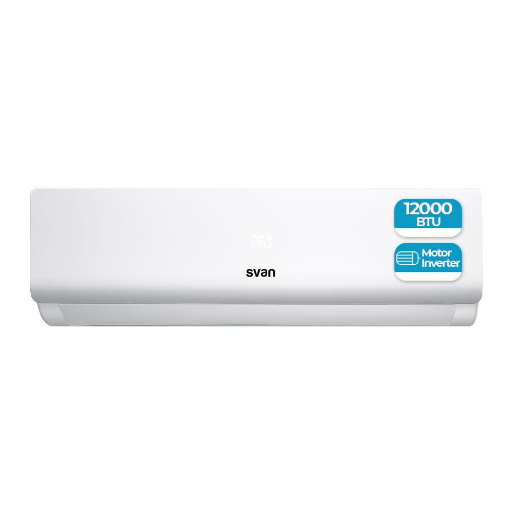 Svan Aire Acondicionado Split, 24000 BTU SAAS2400W. Bomba de Calor, Mando a Distancia, Temporizador, Clasificación Energética A++