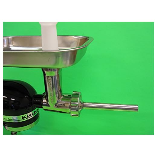 The ORIGINAL Meat Grinder attachment in Stainless Steel for Kitchenaid mixer. Smokehouse Chef