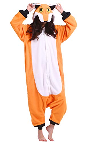 Pyjama Fox Kigurumi pour adulte costume cosplay unisexe de 140 à 187 cm