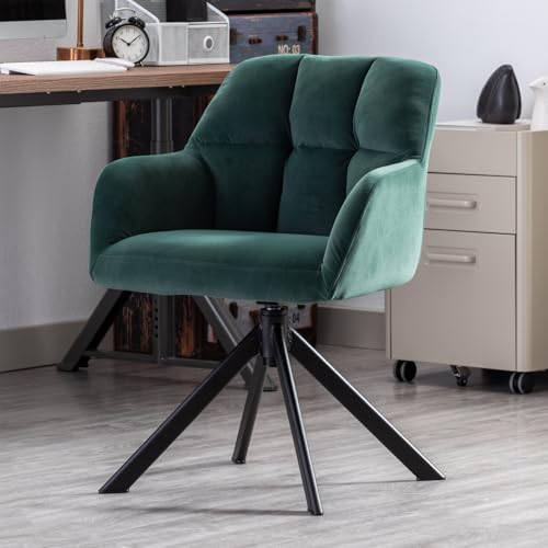 chairus Silla Escritorio sin Ruedas, Silla Oficina para casa, Verde