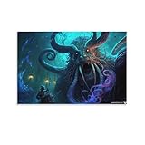  GQmoney Art – Rois de la mer Impressions sur toile tendues et giclées modernes colorées sur toile pour salon, chambre à coucher, décoration d\'intérieur 20 x 30 cm