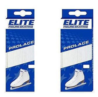 Lacets blancs de 248 cm pour patin artistique | Lot de 2 paires