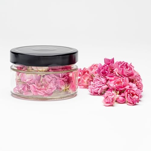 Lioflor 10 Fleurs Comestibles pour Décoration de Gâteaux – Petites Roses Séchées et Lyophilisées Naturelles – 100% Comestibles – Décorations Comestibles pour Anniversaires, Mariages, Cupcakes
